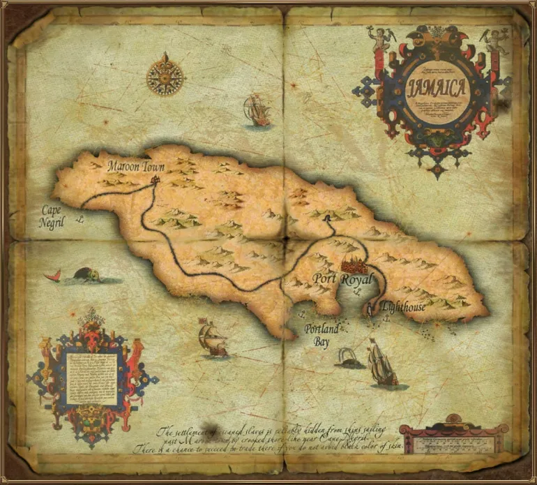 Jamaica Island Map. Sea Dogs: To Each His Own &mdash; Trade and Secrets
