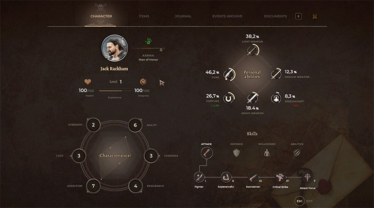Corsairs Legacy Profile Interface
