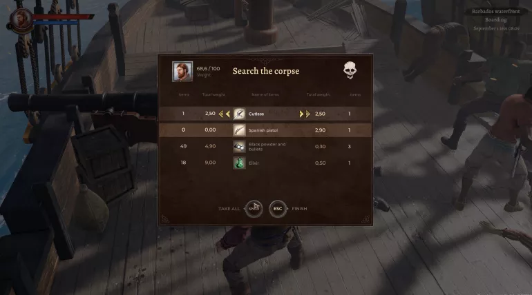 Corsairs Legacy Devlog №22: Combat System in RPG Mode 