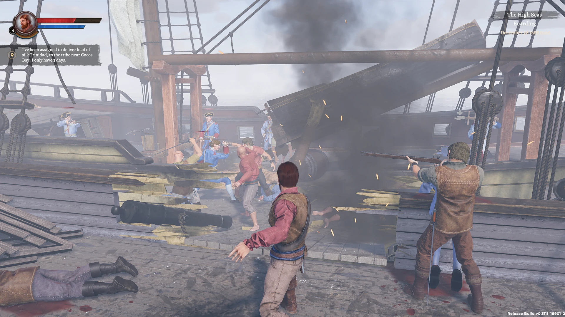 heal your crew during boarding Corsairs Legacy