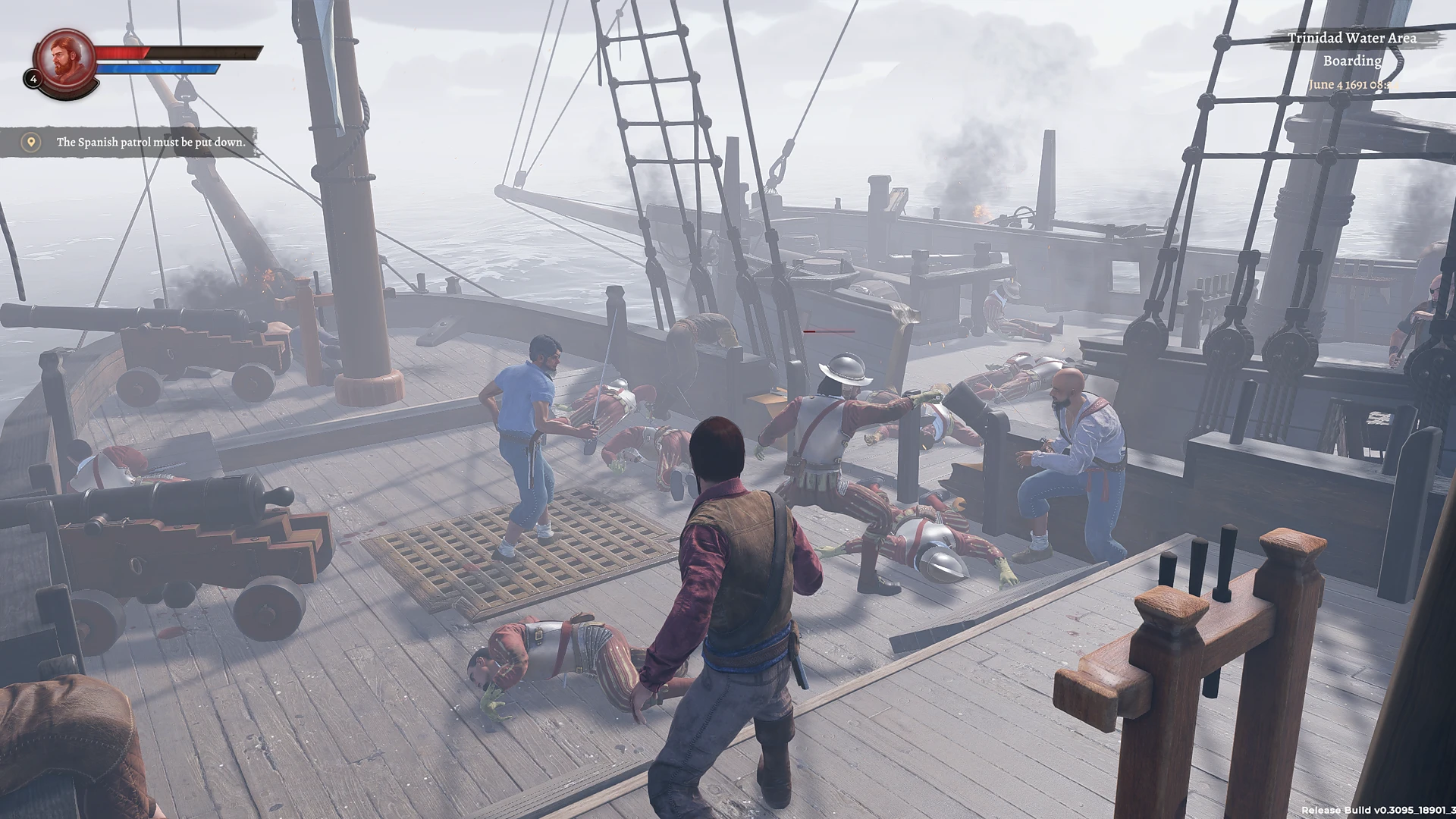 NPCs ragdoll physics after death Corsairs Legacy