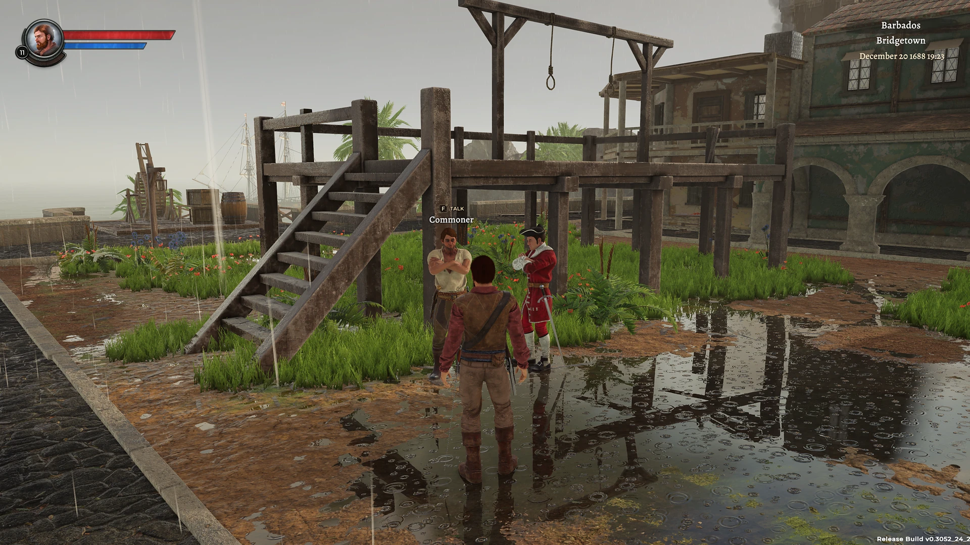 NPC approaches the main character Corsairs Legacy